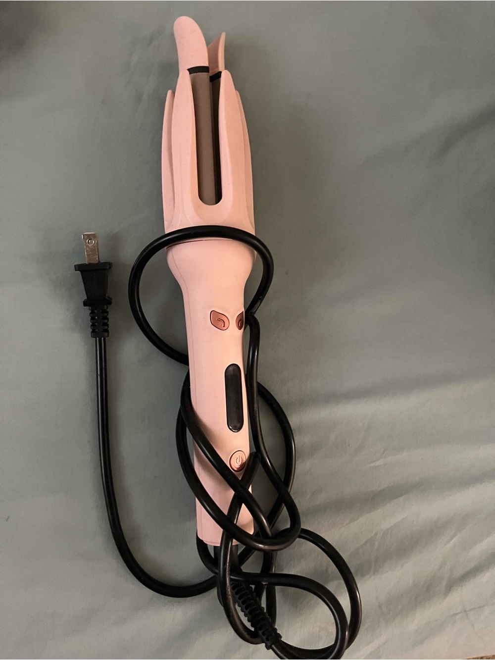 SHEIN Pink 2-in-1 Curling Iron & Hair Waver